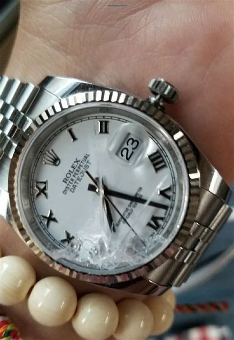 rolex watch dropped on floor